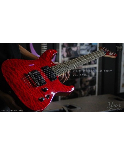LTD MH-100 QM NT SEE THRU BLACK CHERRY MADE IN INDONESIA (NEW)